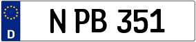 Trailer License Plate